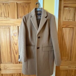 Brooks Brothers Camel Wool Trench Coat